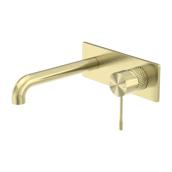 Nero Opal Wall Basin / Bath Mixer Brushed Gold - Sydney Home Centre