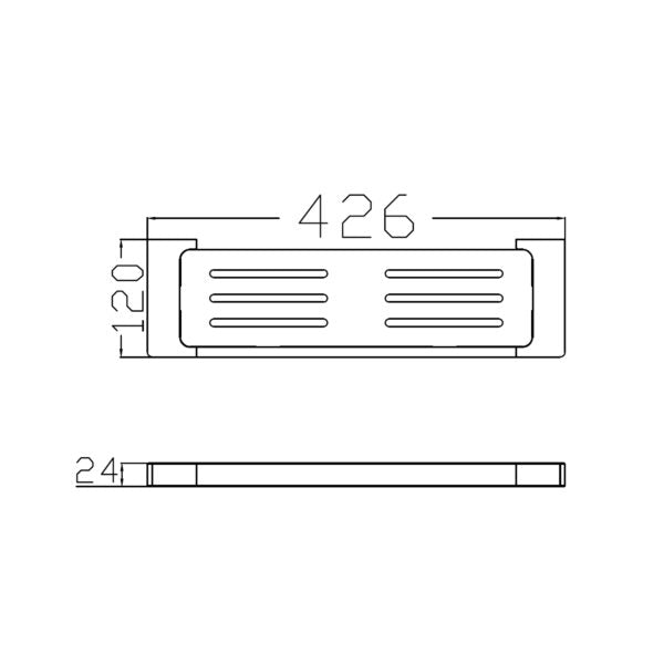 Nero Pearl Metal Shelf Gun Metal - Sydney Home Centre