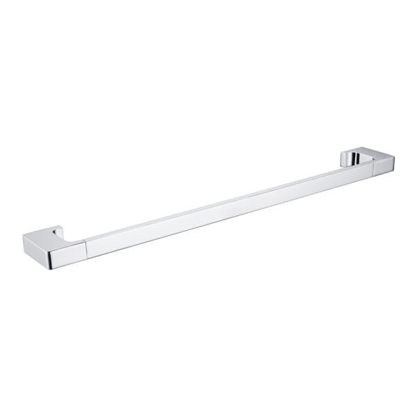 Nero Pearl Single Towel Rail 600mm Chrome - Sydney Home Centre