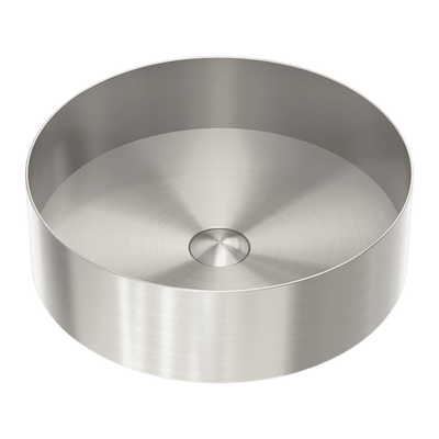 Nero Round 400mm Stainless Steel Basin Brushed Nickel - Sydney Home Centre