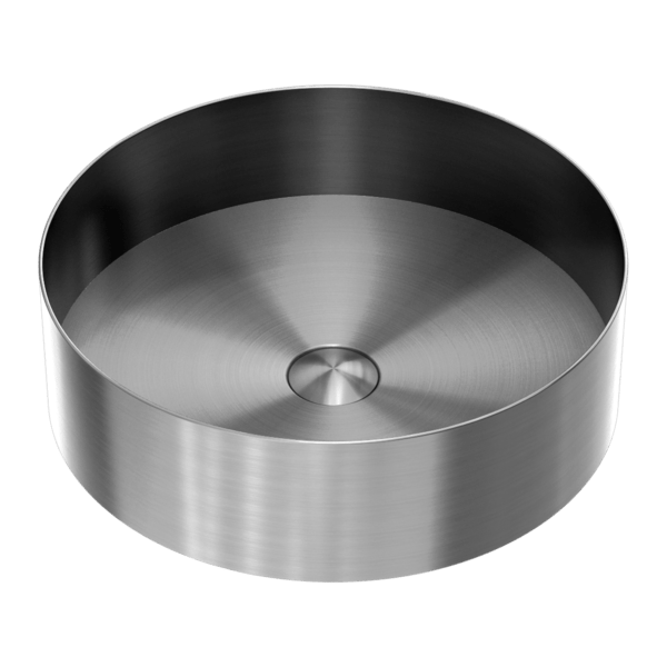 Nero Round 400mm Stainless Steel Basin Graphite - Sydney Home Centre