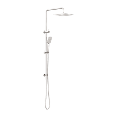 Nero Square Project Twin Shower Brushed Nickel - Sydney Home Centre