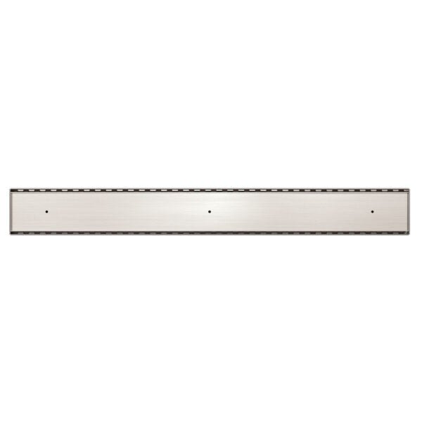 Nero Tile Insert V Channel Floor Grate 89mm Outlet With Hole Saw Brushed Nickel - Sydney Home Centre