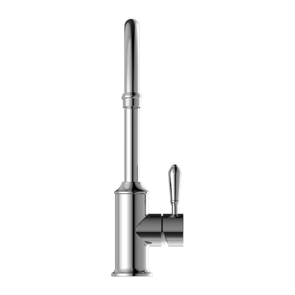 Nero York Kitchen Mixer Goosneck Spout With Metal Lever Chrome - Sydney Home Centre