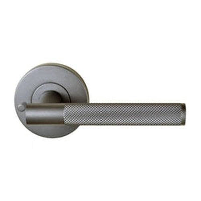 Nidus Domici Knurled Privacy Door Lock Handle Lever Set Gunmetal Grey - Sydney Home Centre