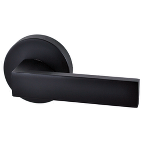 Nidus Lonsdale Round Lever Passage Set Matte Black (Visual Pack) - Sydney Home Centre