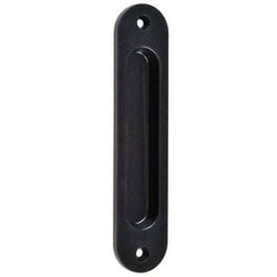 Nidus Flush Pull Contemporary Radius Edged Matte Black - Sydney Home Centre