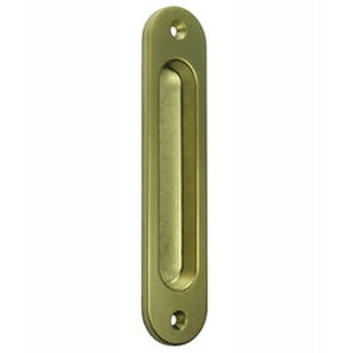 Nidus Flush Pull Radius Contemporary Satin Brass - Sydney Home Centre