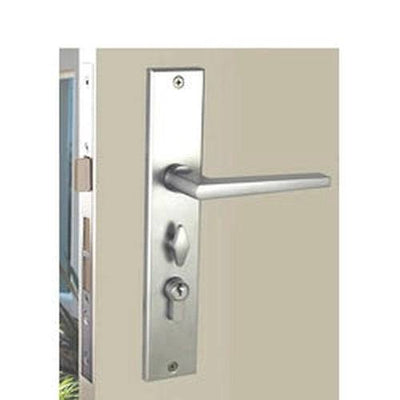 Nidus Ozi 1 Mortice Door Lock Marino Lever Combo Left Hand Satin Chrome - Sydney Home Centre