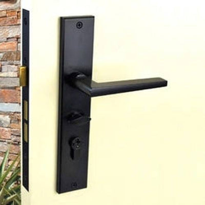 Nidus OZI 1 Mortice Door Lock Marino Lever Left Hand Black - Sydney Home Centre