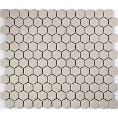 Off White Unglazed 23mm Hexagon - Sydney Home Centre