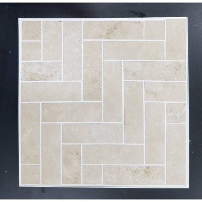 Precious Ivory Herringbone Mosaic 260x315 Matte - Sydney Home Centre