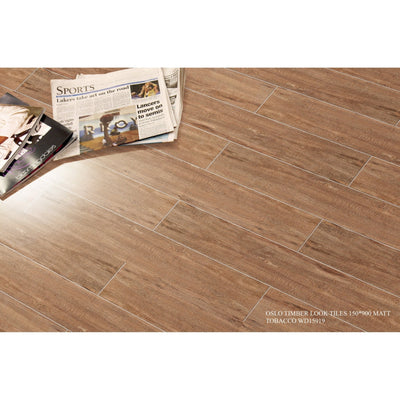 Oslo Timber Tobacco 150x900 Matte - Sydney Home Centre