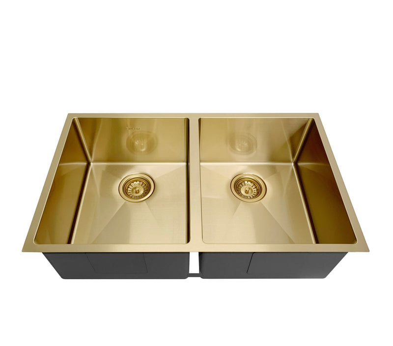 Otti Arte Sink 76D 760x450x220 Brushed Dark Gold - Sydney Home Centre