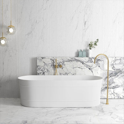 Otti Attica Bondi 1700 Matte White Bath - Sydney Home Centre