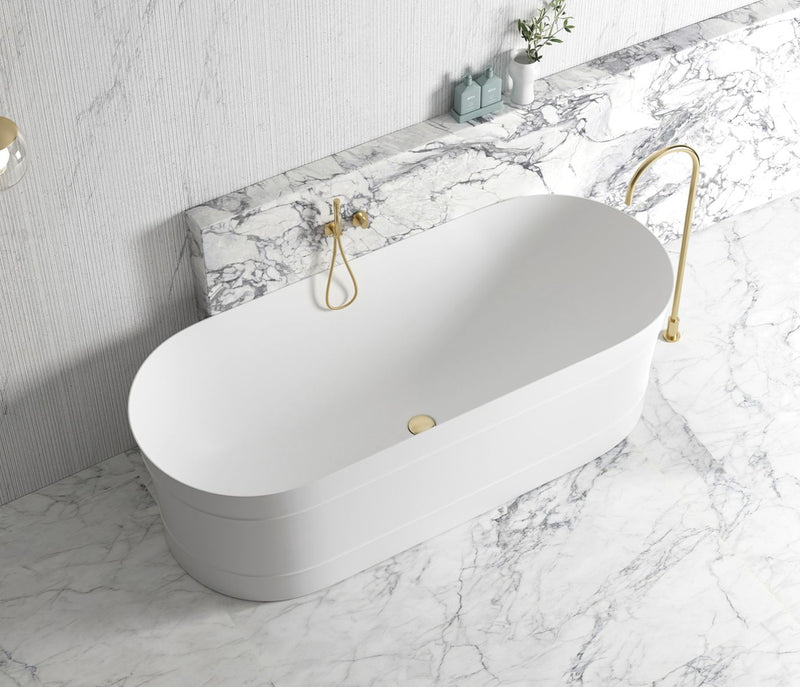 Otti Attica Bondi 1700 Matte White Bath - Sydney Home Centre