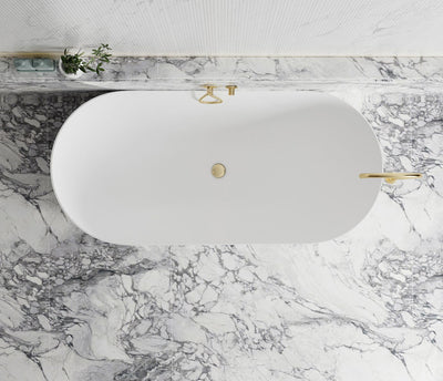 Otti Attica Noosa 1500 Matte White Bath - Sydney Home Centre