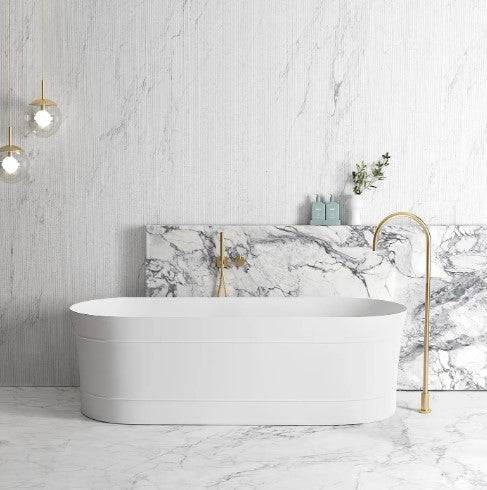 Otti Bondi 1700mm Gloss White Bath - Sydney Home Centre