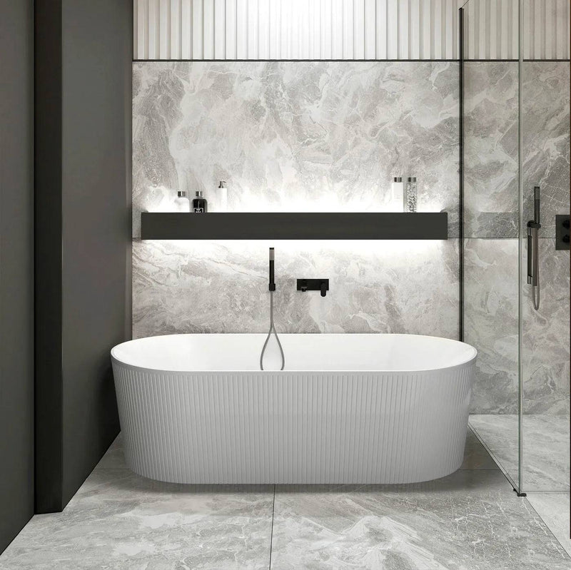 Otti Noosa 1700mm Gloss White Bath - Sydney Home Centre