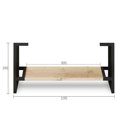 Otti Byron 1200mm Vanity Legs With Natural Oak Shelf - Sydney Home Centre