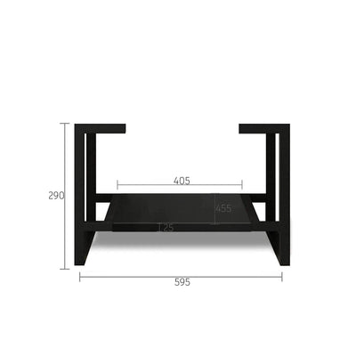 Otti Marlo 600mm Vanity Legs With Matte Black Shelf - Sydney Home Centre