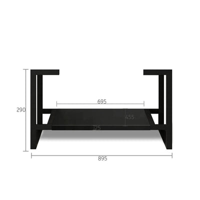 Otti Marlo 900mm Vanity Legs With Matte Black Shelf - Sydney Home Centre