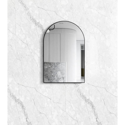 Otti Archie 900mm x 600mm Metal Framed Mirror Matte Black - Sydney Home Centre