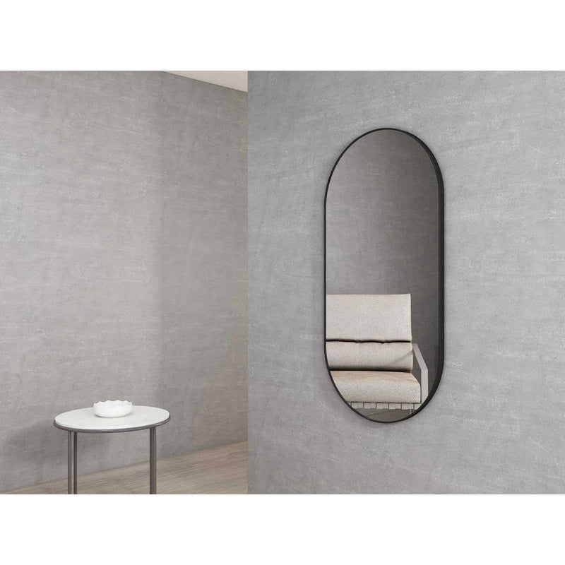 Otti Noosa 1200mm x 600mm Framed Mirror Matte Black - Sydney Home Centre