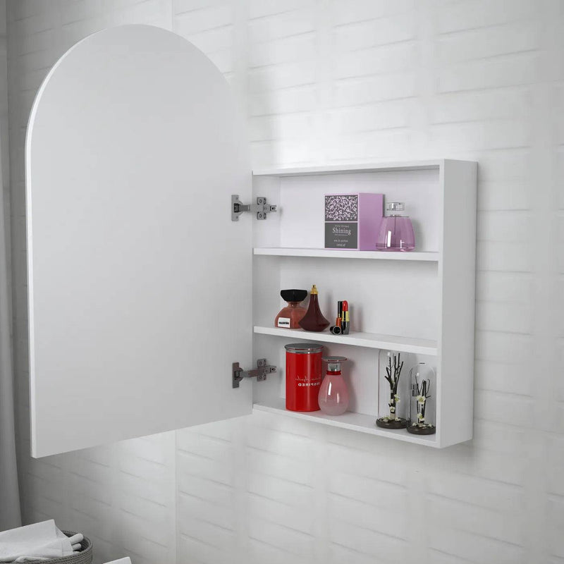 Otti Archie 900mm Shaving Cabinet Matte White - Sydney Home Centre