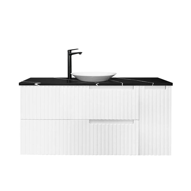 Otti Noosa 1200mm Wall Hung Vanity Matte White (Ultra Deluxe Stone Top) - Sydney Home Centre
