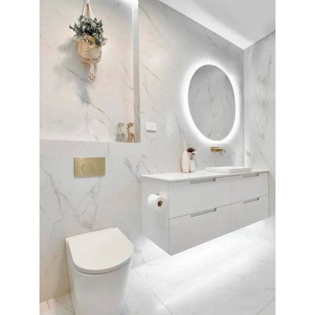 Otti Noosa 1500mm Wall Hung Vanity Matte White (Ultra Deluxe Stone Top) - Sydney Home Centre