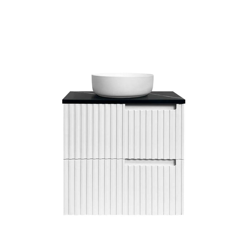 Otti Noosa 600mm Wall Hung Vanity Matte White (Ultra Deluxe Stone Top) - Sydney Home Centre