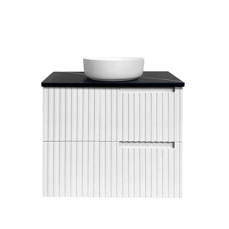 Otti Noosa 750mm Wall Hung Vanity Matte White (Ultra Deluxe Stone Top) - Sydney Home Centre