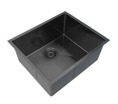 Otti Axon Sink 52S 520x440x220 Gun Metal - Sydney Home Centre