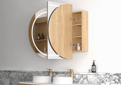 Otti Bondi 1500mm LED Shaving Cabinet Natural Oak - Sydney Home Centre