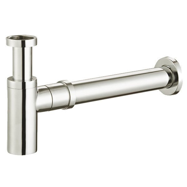 Otti Bottle Trap Round Brushed Nickel 32/40mm Waste, 40mm Connection - Sydney Home Centre