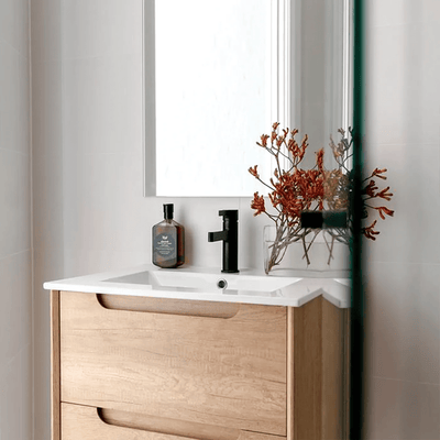 Otti Byron 750mm Wall Hung Vanity Natural Oak (Cabinet Only) - Sydney Home Centre