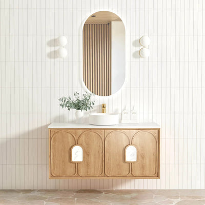 Otti Laguna 1200mm Vanity Natural American Oak (Cabinet Only) - Sydney Home Centre