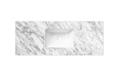 Otti Laguna 1200mm Vanity Natural American Oak (Undermount Stone Top Natural Carrara Marble) - Sydney Home Centre