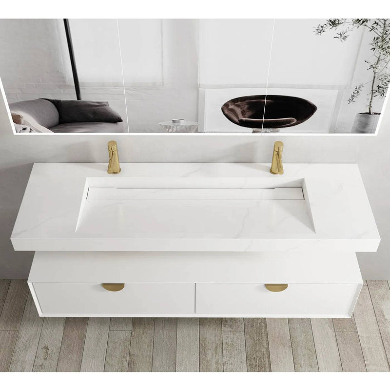 Otti Moonlight 1500mm Solid Surface Wall Hung Basin - Sydney Home Centre