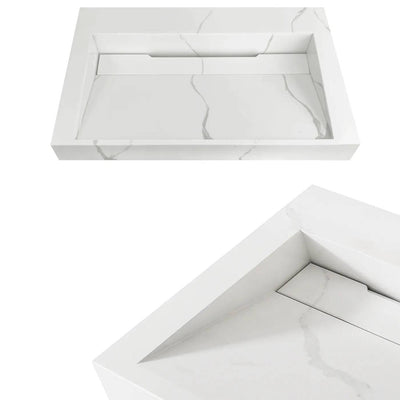 Otti Moonlight 600mm Solid Surface Wall Hung Basin - Sydney Home Centre