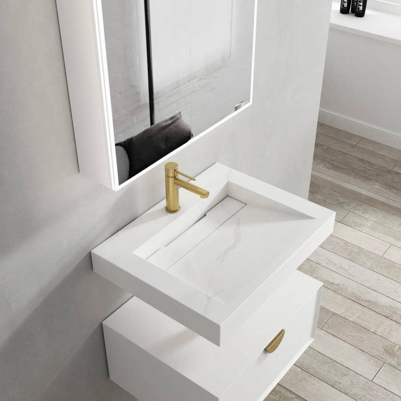 Otti Moonlight 600mm Solid Surface Wall Hung Basin - Sydney Home Centre