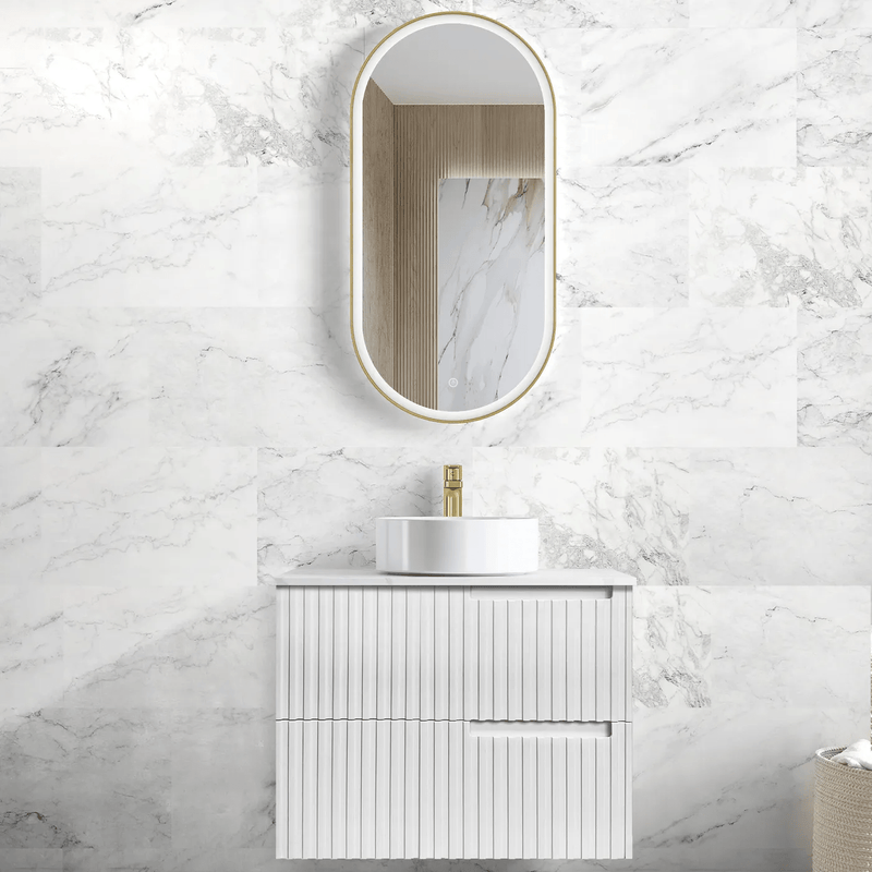 Otti Noosa 750mm Wall Hung Vanity Matte White (Cabinet Only) - Sydney Home Centre