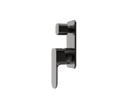 Otti Oskar Shower Mixer With Diverter Gun Metal - Sydney Home Centre