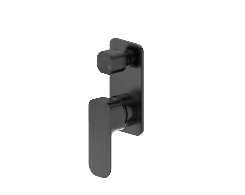 Otti Oskar Shower Mixer With Diverter Gun Metal - Sydney Home Centre