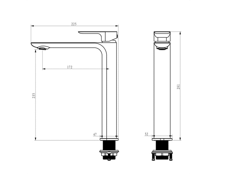 Otti Oskar Tall Basin Mixer Chrome - Sydney Home Centre