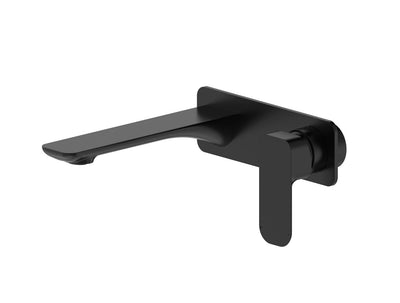 Otti Oskar Wall Basin Mixer Matte Black - Sydney Home Centre