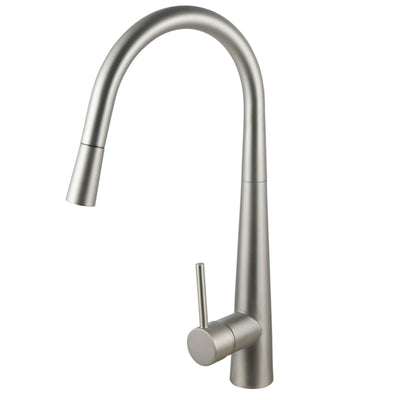 Otti Pull Out Kitchen Mixer 420 Brushed Nickel - Sydney Home Centre