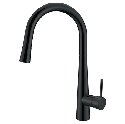 Otti Pull Out Kitchen Mixer 420 Matte Black - Sydney Home Centre