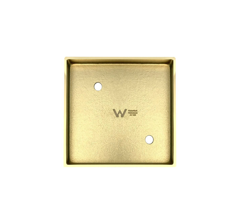 Otti Smart 115 Brushed Gold Square Tiles Waste - Sydney Home Centre